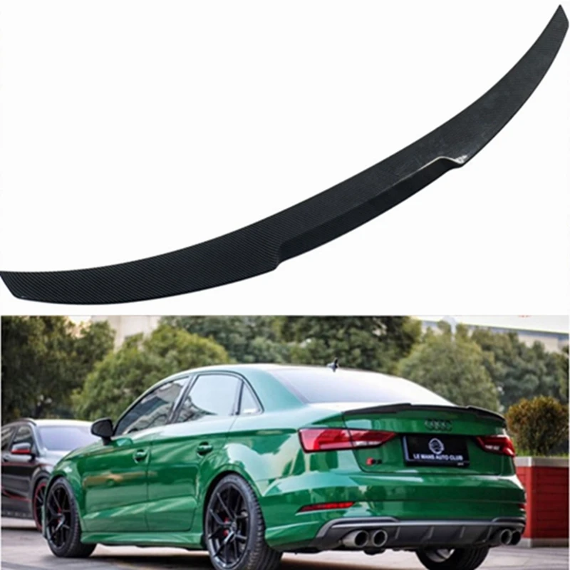 

A3 S3 8V Carbon Fiber Rear Trunk Lip Spoiler Wing For Audi A3 S3 8V Sedan 2014-2017 M4 Style