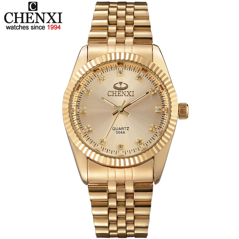 

Top Luxury Brand Chenxi Watch Men Gold Watches Mens Watches Stainless Steel Analog Quartz Wristwatch Man Watch horloge mannen