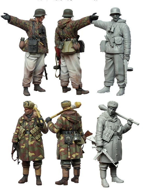 

1/35 model kit resin kit Winter anti-tank soldiers 425