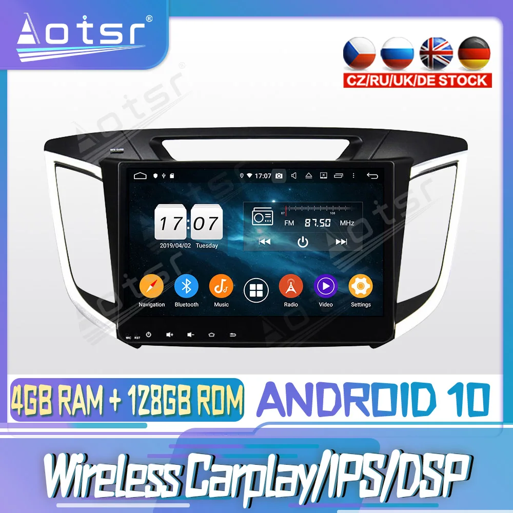 Android 10 PX6 128G For Hyundai IX25 2014 - 2015 Carplay DVD GPS Navigation Auto Radio Stereo Multimedia Player HeadUnit 2din