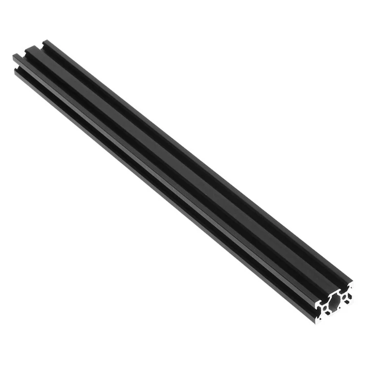 1PC BLACK 2040 V-Slot European Standard Anodized Aluminum Profile Extrusion 100MM-800MM Length Linear Rail for CNC 3D Printer