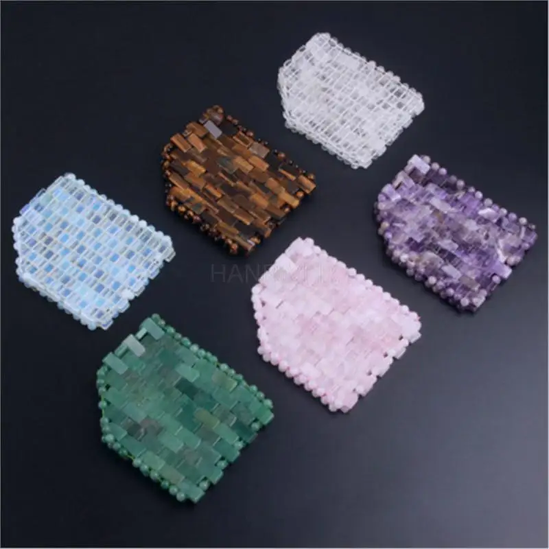 Powder crystal eye mask jade crystal eye mask to alleviate eye fatigue catches the amethyst white mask