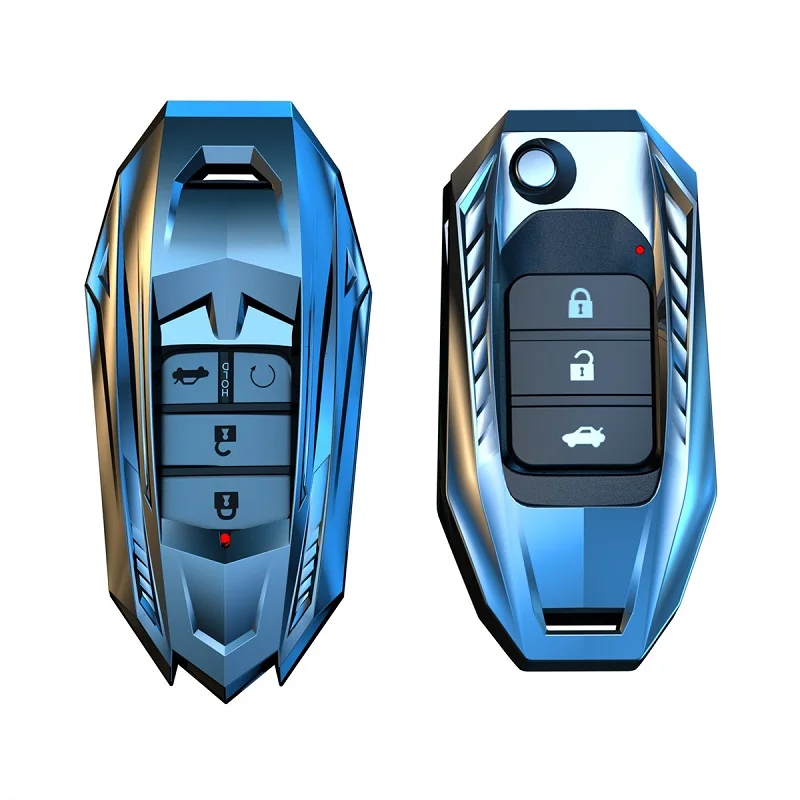 Metal  Car Remote Key Cover Key Case For Honda Civic CR-V HR-V Accord Jade Crider Odyssey 2015- 2018 Remote Protector