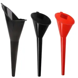 26/28cm Car Long Stem Funnel Gasoline Oil Fuel Filling Tools for Motorcycle for Cars All Purpose Plastic Funnel