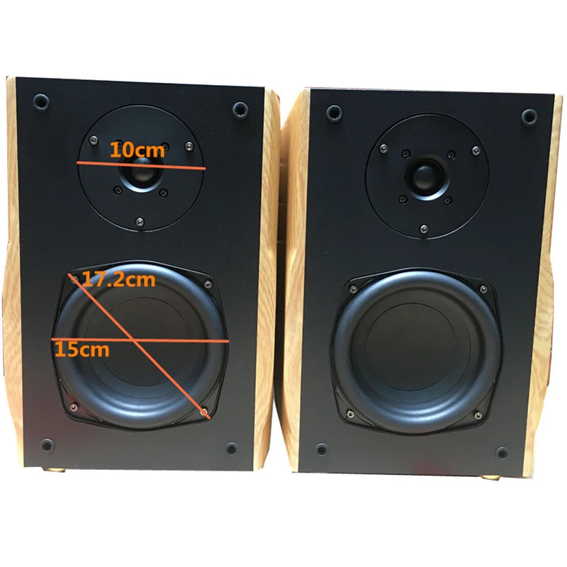100W 6.5 Inch Siêu Trầm Loa HIFI 2 Chiều Tần Số Loa Kệ Sách 4ohm Gỗ Thụ Động Âm Thanh Sốt Loa Trước