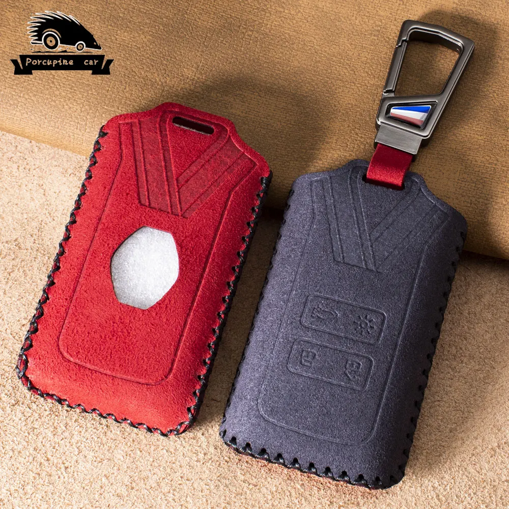 NEW Anti-Fur Car Key Case Cover For Renault Koleos Kadjar Scenic Megane Sandero Espace Clio Captur Kangoo Laguna Talisman Twingo