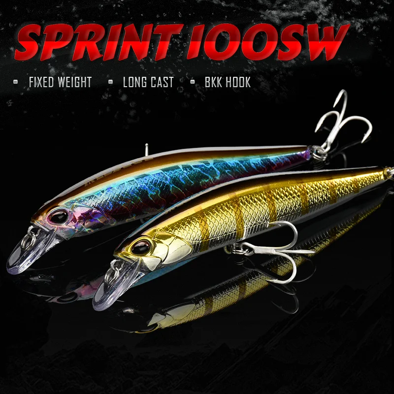 Jerkbait lubina ALLBLUE SPRINT 100SW hundimiento agua salada - imagen 4