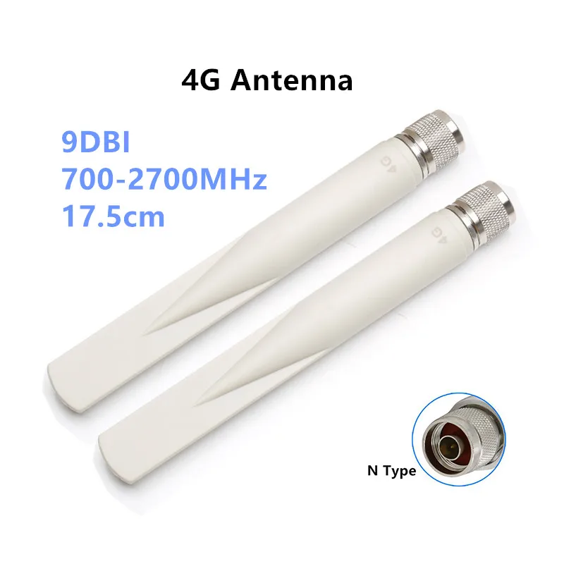 LTE 4G 3G 2G GSM GPRS outdoor waterproof glus stick fishtail antenna N male interface 9dbi 17.5cm length 700-2700MHz