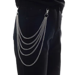 Punk Chain On The Jeans Pants Women Keychains for Men Unisex  Egirl  eBoy Harajuku Clothing Aesthetic Accessories