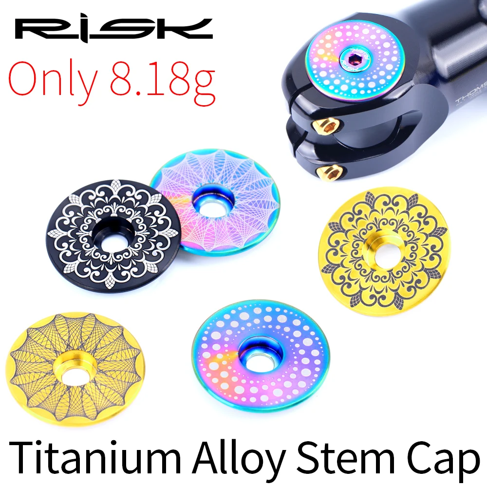 

8g/Set Lightweight Titanium Alloy Bicycle Headset Cap + M6*30mm Bike Headset Stem Bolt 3 Colors Headset Screw Bicycle Parts