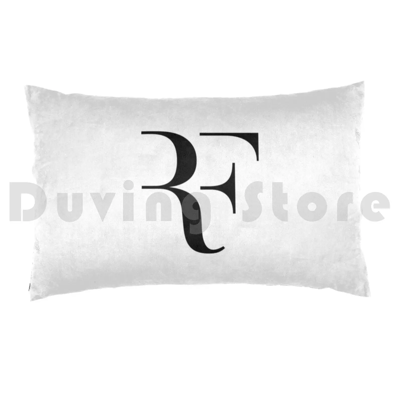 LogoPillow case Rf Black Rf Tennis Player Signature Nocak Djokovic Tournament Ball Legend