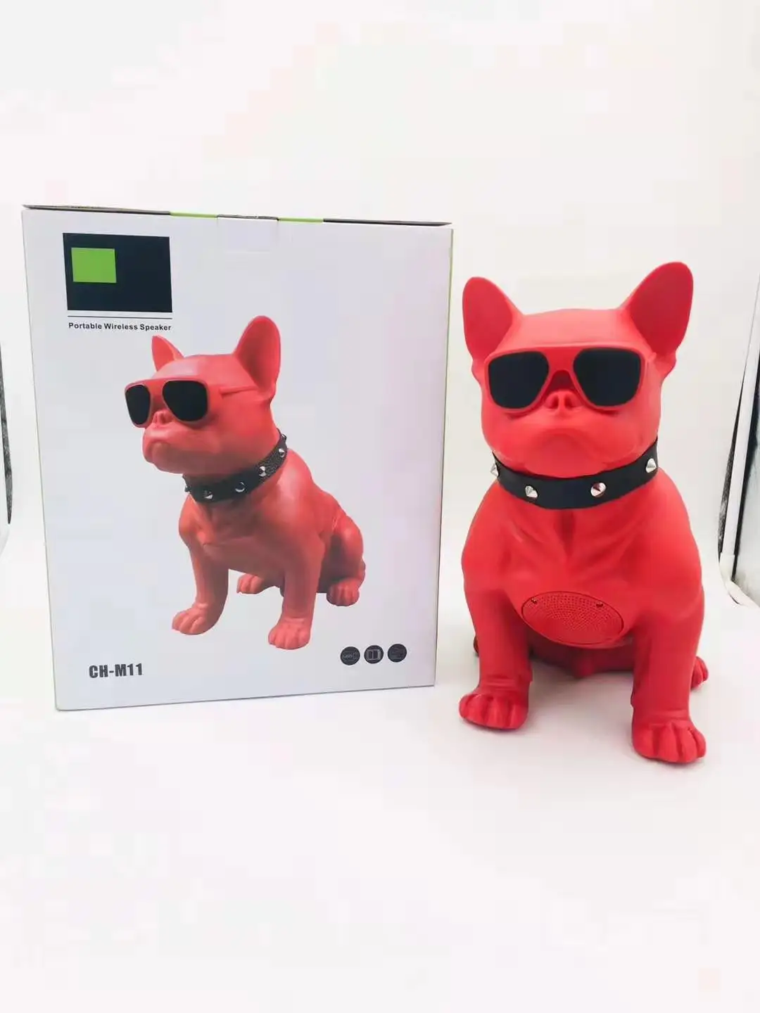 犬型ワイヤレススピーカー CH-M11M EONKO ビッグブルドッグ スーパーベース ワイヤレス Bluetooth