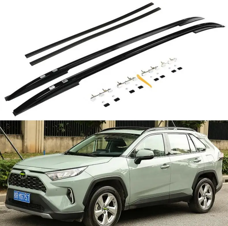 High Quality Roof Racks Fit For TOYOTA RAV4 RAV 4 2019 2020 2021 2022 Top Roof Rack Rail Luggage Aluminum Alloy