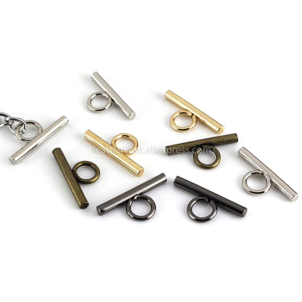 10pcs Metal Strip Bag Chain/ Side Edge Anchor Connector Link Hardware Small Bag Purse Chain Connect Accessories