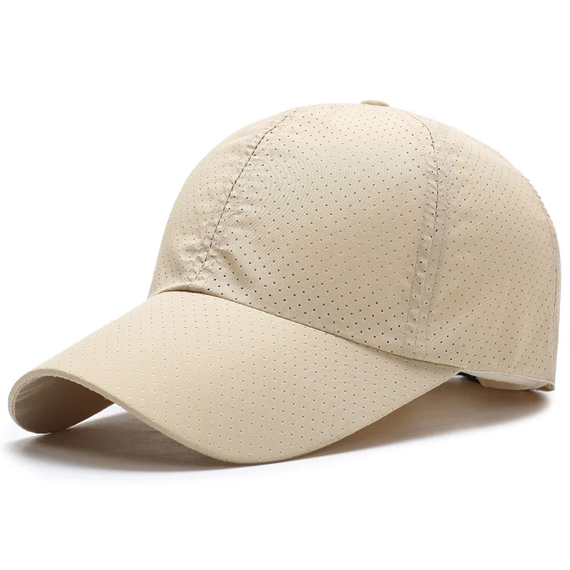 Casquettes de baseball en nylon pour hommes et femmes, chapeaux de course en plein air, ruban de fixation réglable, visière pour documents solides, chapeaux de sport d'été