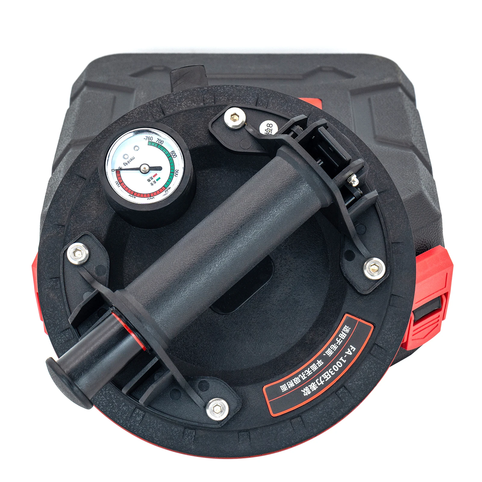 8นิ้วดูดสูญญากาศถ้วยเครื่องวัดความดัน Heavy Duty Vacuum Lifter สำหรับหินแกรนิตกระเบื้องยกคู่มือ