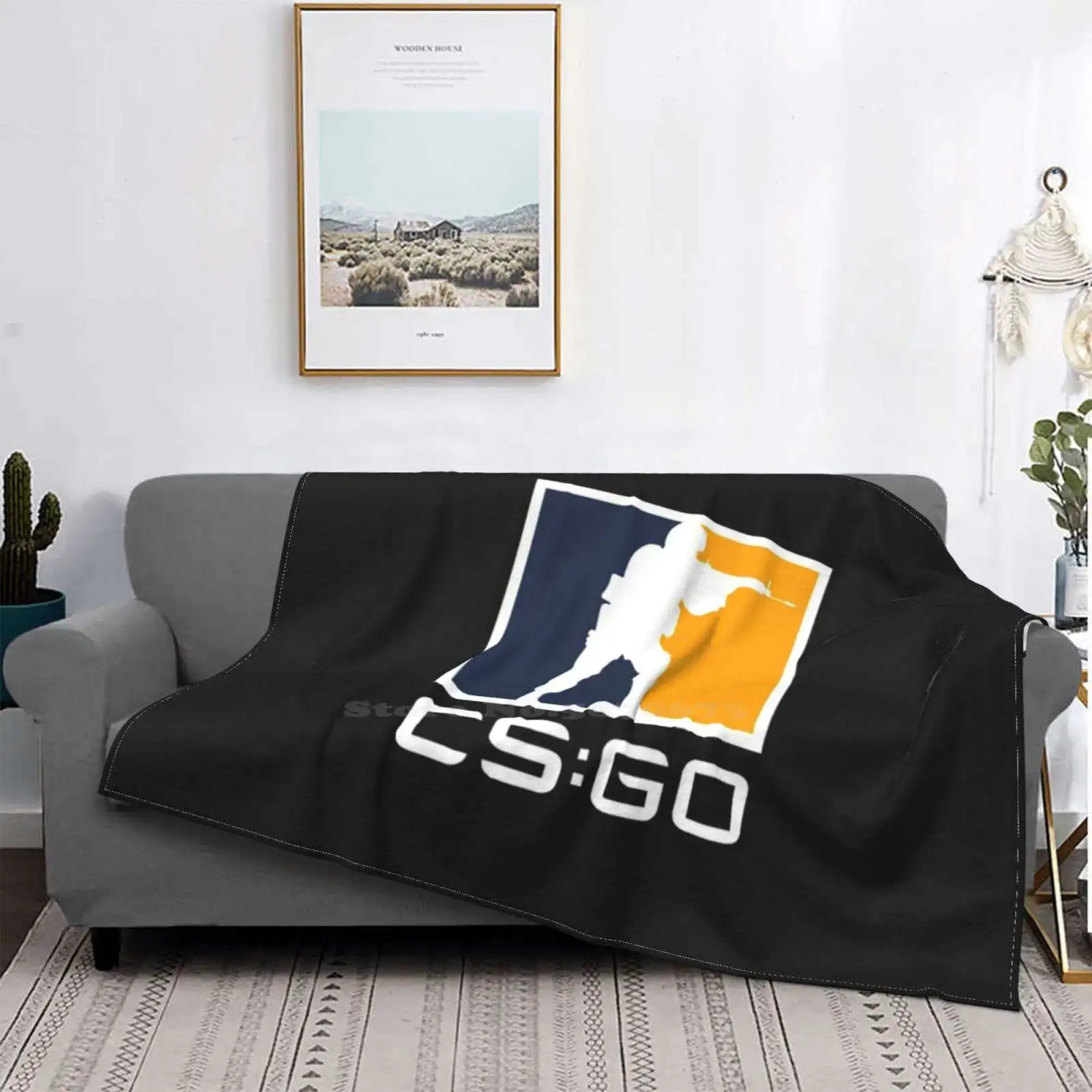 Cs : Go Counter Strike Global Offensive Theme Fashion Soft Warm Flannel Blanket Cs Go Counter Strike Gamer Gaming Simple Stewie