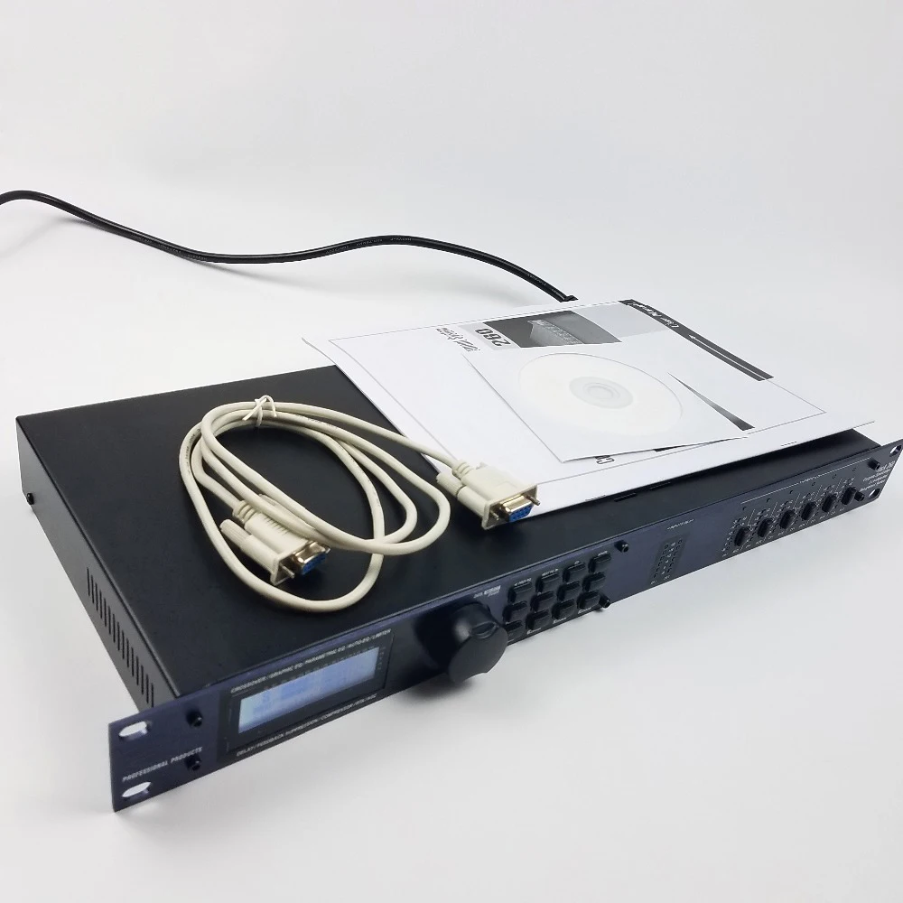 عالية الجودة DriveRack 260 المعالج الرقمي 3 ميكروفون في 6 خارج المهنية نظام الصوت معدات فعالة البرمجيات إلى الكمبيوتر