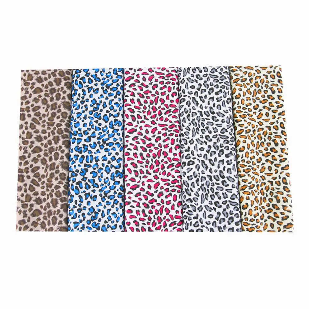 25*25cm Leopard Animal Printed 100%Cotton Plain Fabric Patchwork for DIY Sewing Handmade Clothing Pillow Home Textile Decoration