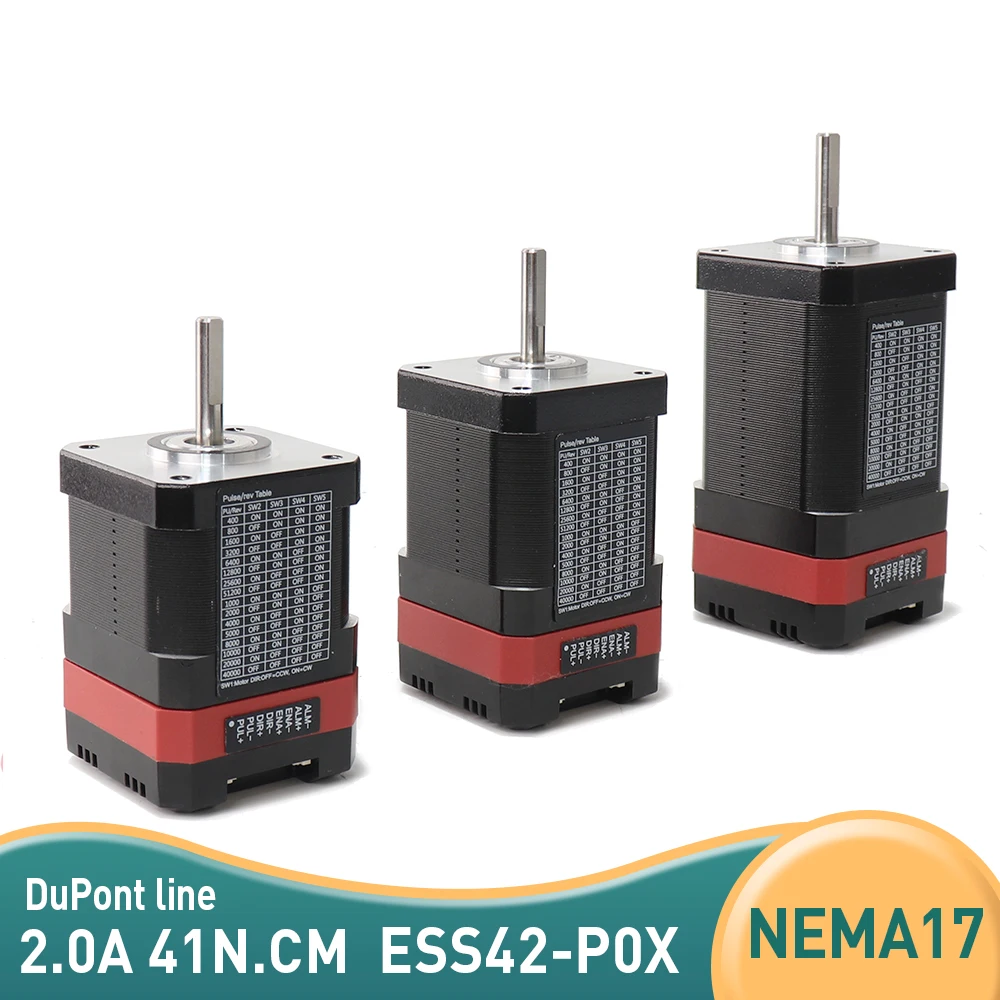 

ESS42-P0X-40/48/60MM Nema17 With Drive Integrated Servo Motor 0.41/0.53 0.72N.m CNC 3D Printer 42 Stepper Motor