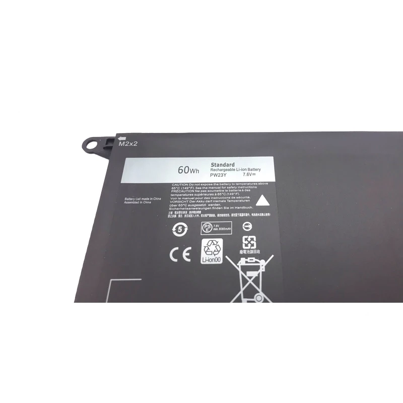 Imagem -05 - Lmdtk Genuíno Novo Pw23y Bateria do Portátil para Dell Xps 13 9360 Séries Rnp72 Tp1gt 7.6v 60wh