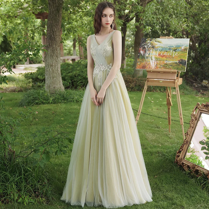 Elegante Groene Bruidsmeisjes Jurk Delicate Applicaties Strapless Floor-Lengte Prom Jurk Uit De Schouder Vrouwen Wedding Party Gown