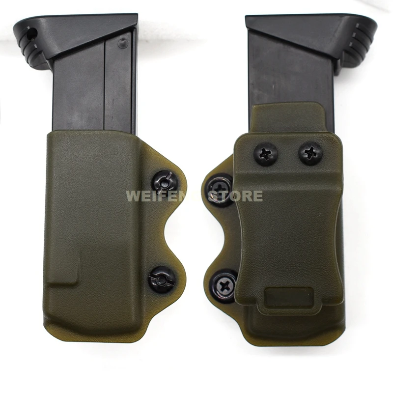 Hunting Holster Kydex IWB Mag Pouch Magazine Carrier Holster Black Glock 17 22 23Tactical Fast Quick Release Magazine Case