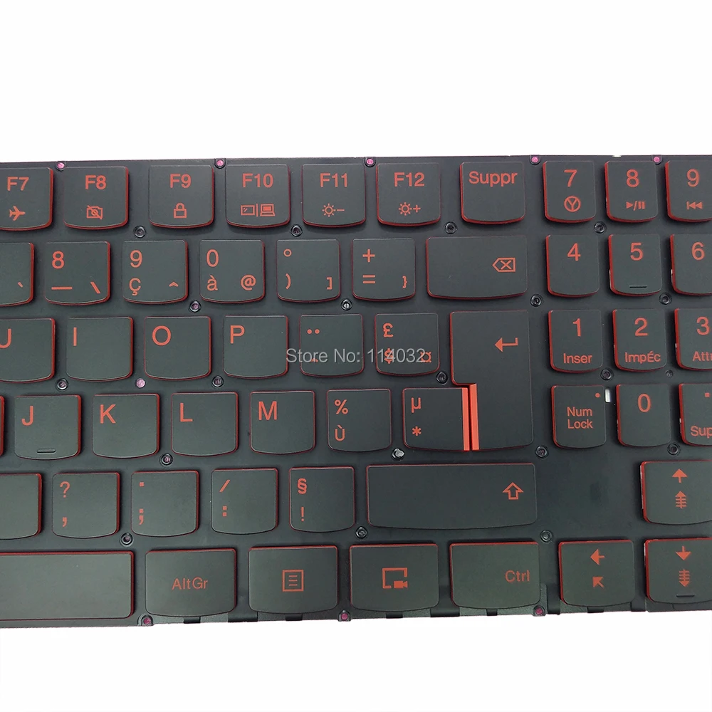 Imagem -02 - Francês Azerty Árabe Backlight Teclado do Portátil para Lenovo Legion Y520 Y720 Y530 Y52015ikbm 15ikbn fr ar Backlit Teclados Preto