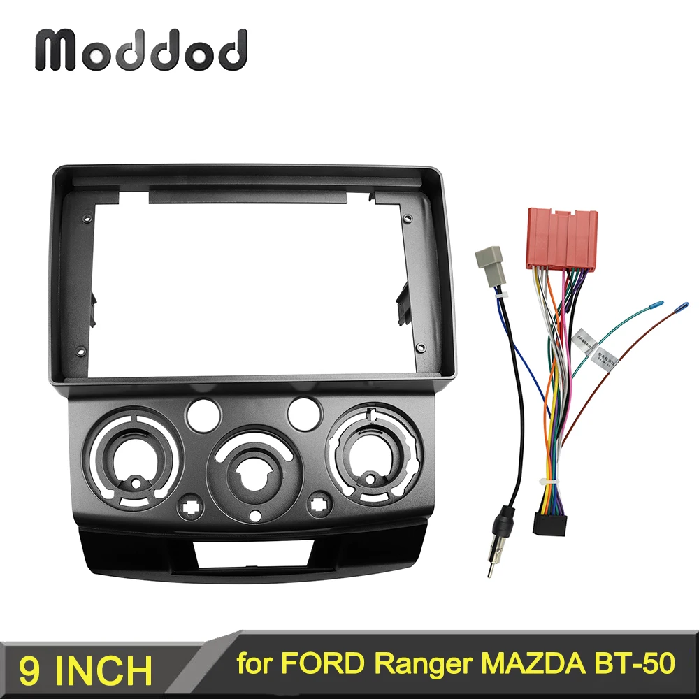 

Car Radio Fascia for Ford Everest 2006+ Ranger 2006-2010 Mazda BT-50 2006-2011 Double Din Stereo Panel Dash Kit Bezel GPS Frame