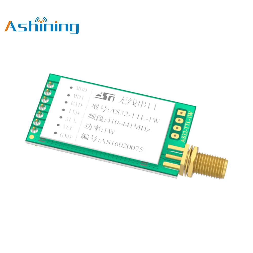 AS32-TTL-1W 433mhz 1W 30dBm 8000m LoRa Sx1278 ASHINING star product AS32-TTL-1W Wireless RF Transmitter Receiver Module