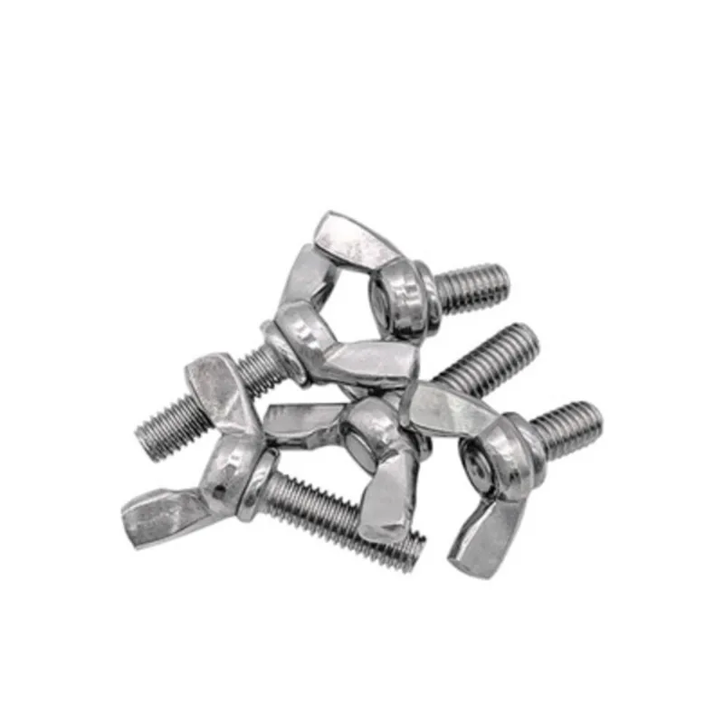 2/10pcs M3 M4 M5 M6 M8 M10 Hand Tighten Screws Butterfly Bolt Wing Thumb Screw Claw A2-70 Stainless Steel