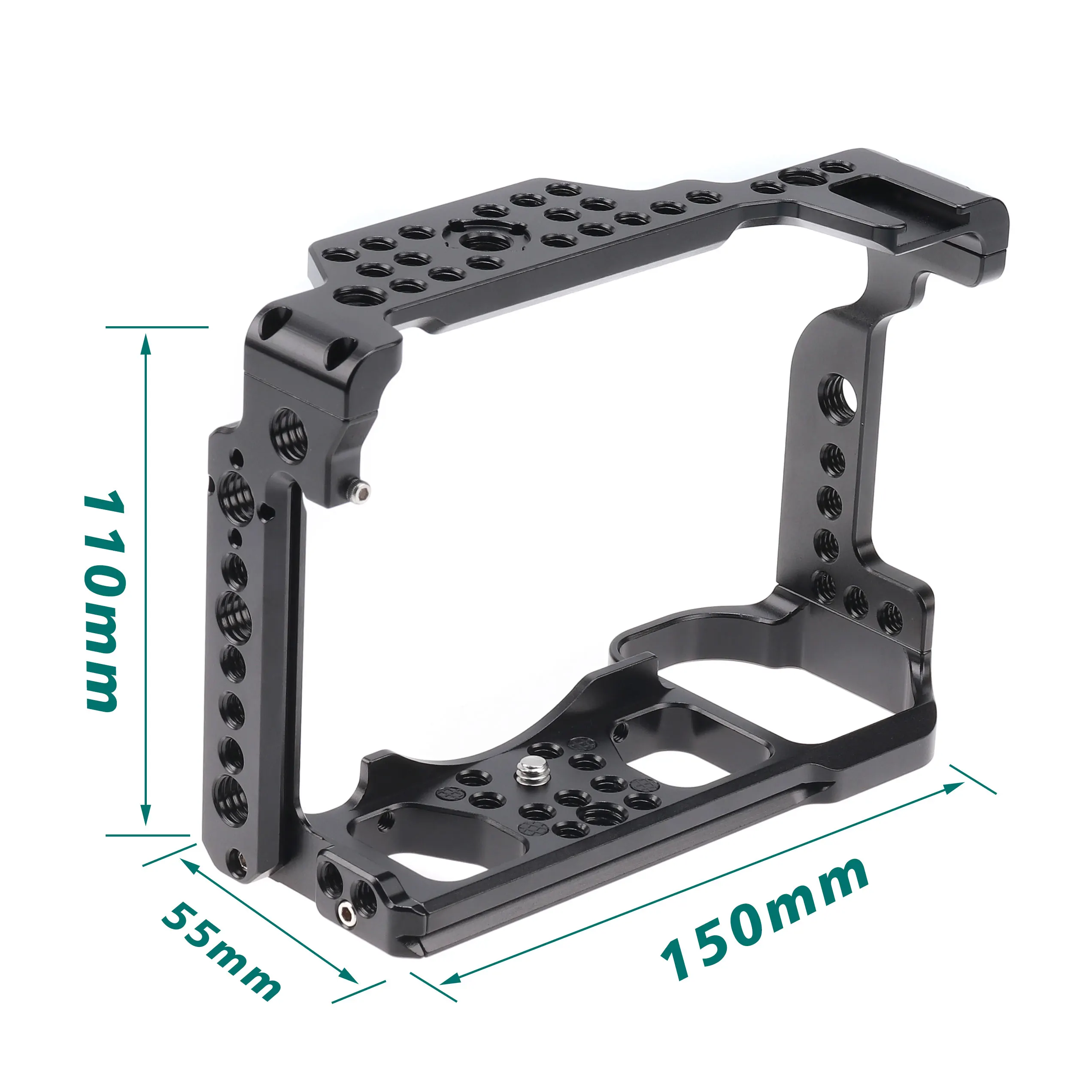 Fotga CNC Aluminum DSLR Camera Cage Kit Extension Frame Cold Shoe for Nikon Z5/Z6/Z7/Z6II/Z7II Multiple 1/4\