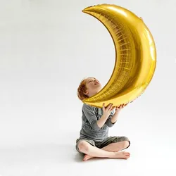 1pcs 36inch large moon foil helium balloons For Festival Wedding Decorations Happy Birthday Party Supplies Baby Shower Toys kids