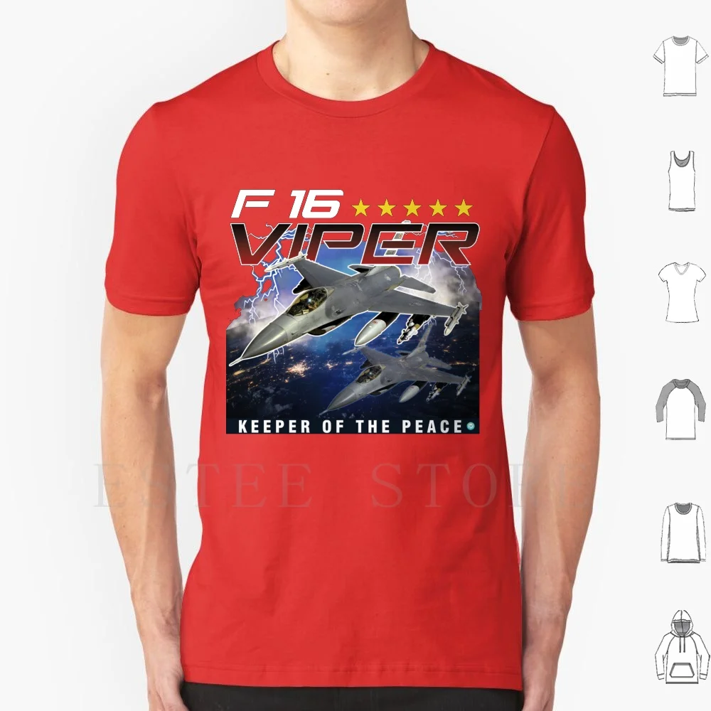 F16 Falcon Viper Keeper Of The Peace Airforce Pilot Gift T Shirt Men Cotton 6xl Usa Airplane Pilot Jet Plane Tornado Air