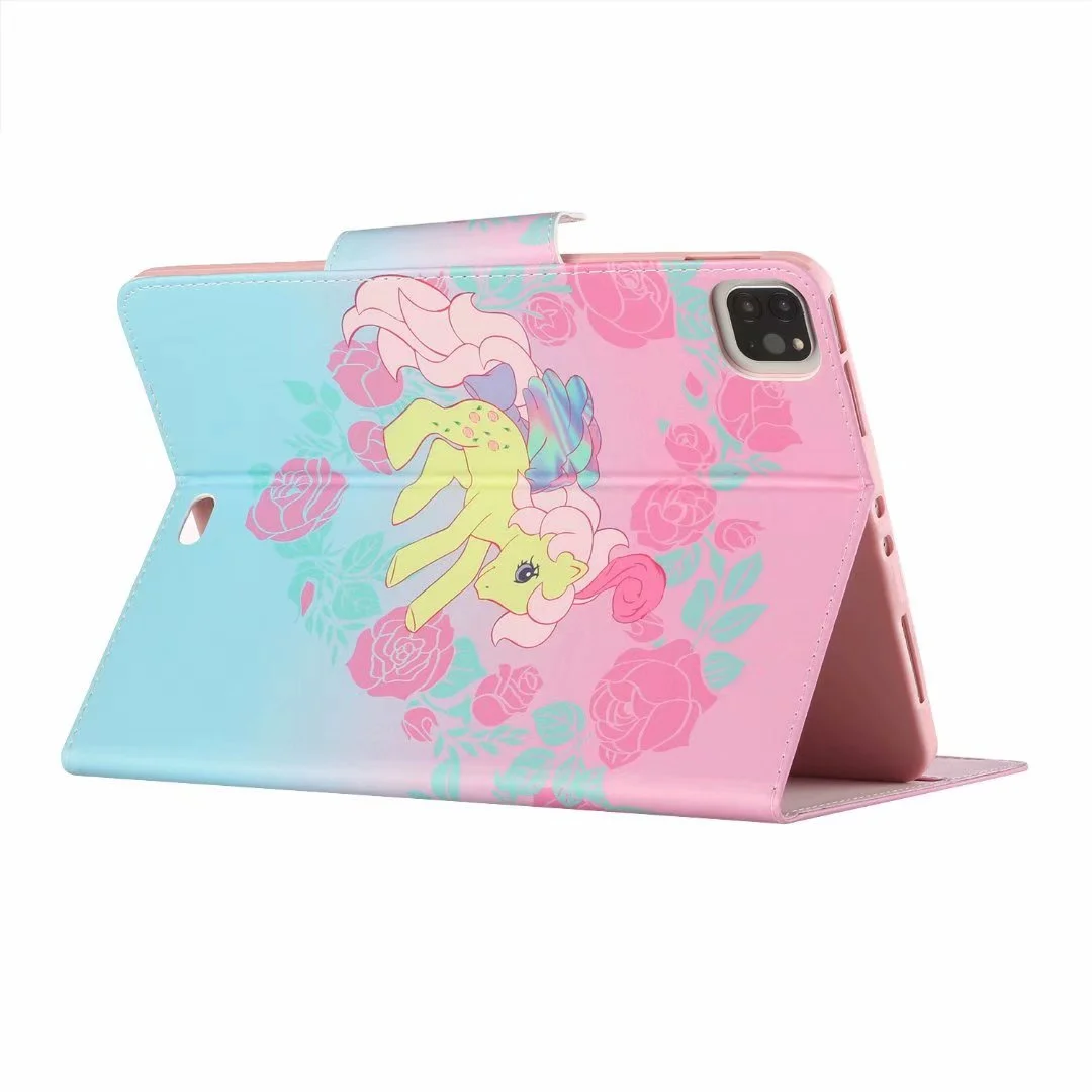 Moda fold stand com slots de cartão de couro à prova de choque anti-knock caso protetor para huawei mediapad t3/t5 10.0 matepad t10 9.7"