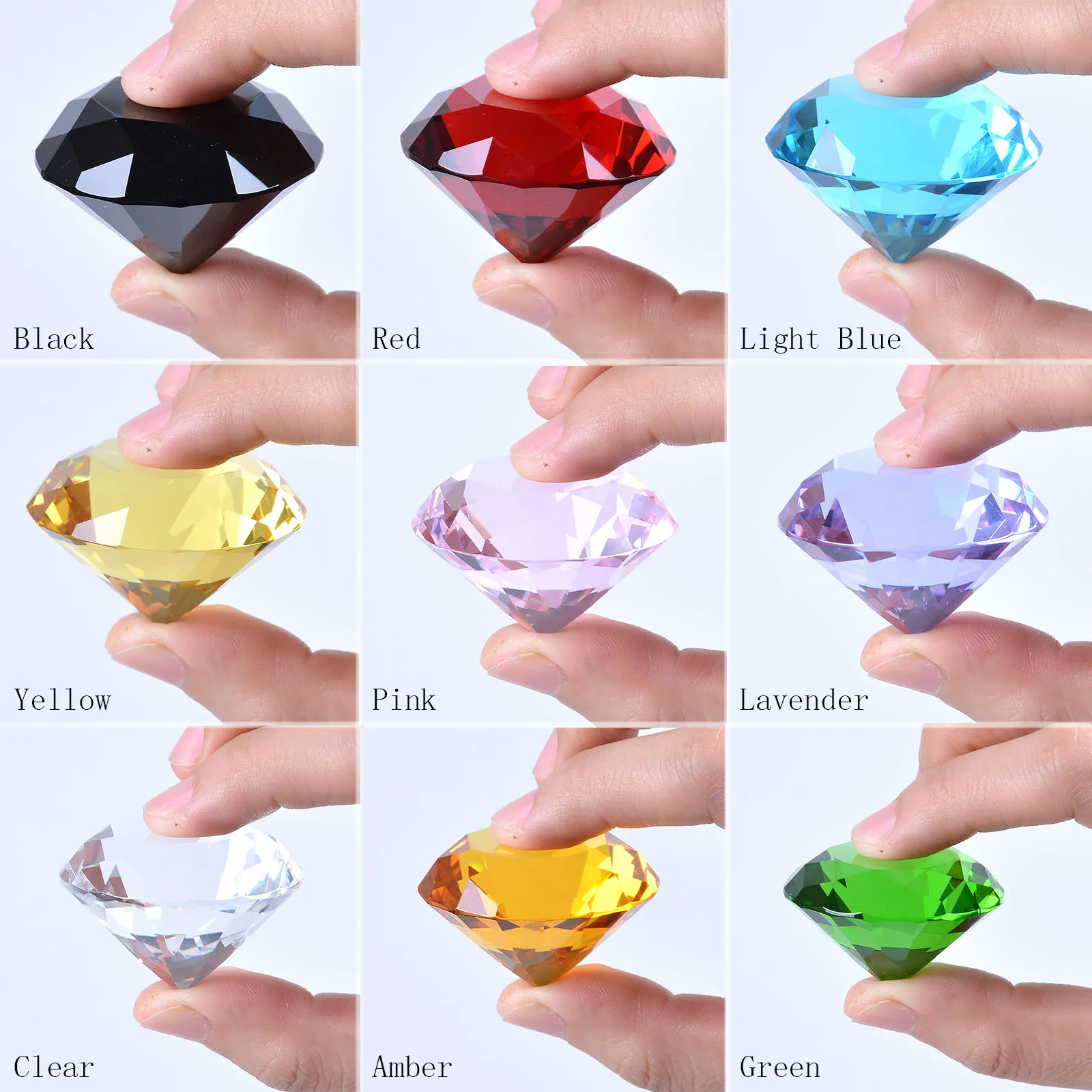 Crystal Glass Diamond Home Decoration 10cm Multi-faceted Business Craft Gift Creative Products