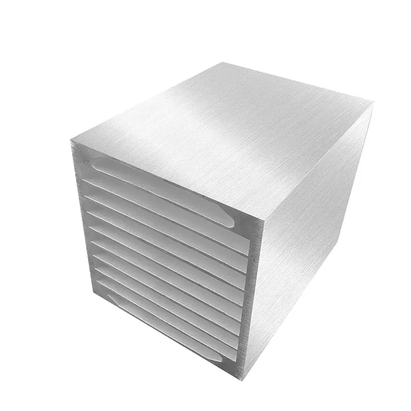 125*125*100/150/200/300/400mm Square Air Cooling Module Electronic Radiator Width125, High 125 Custom Aluminum profile heat sink