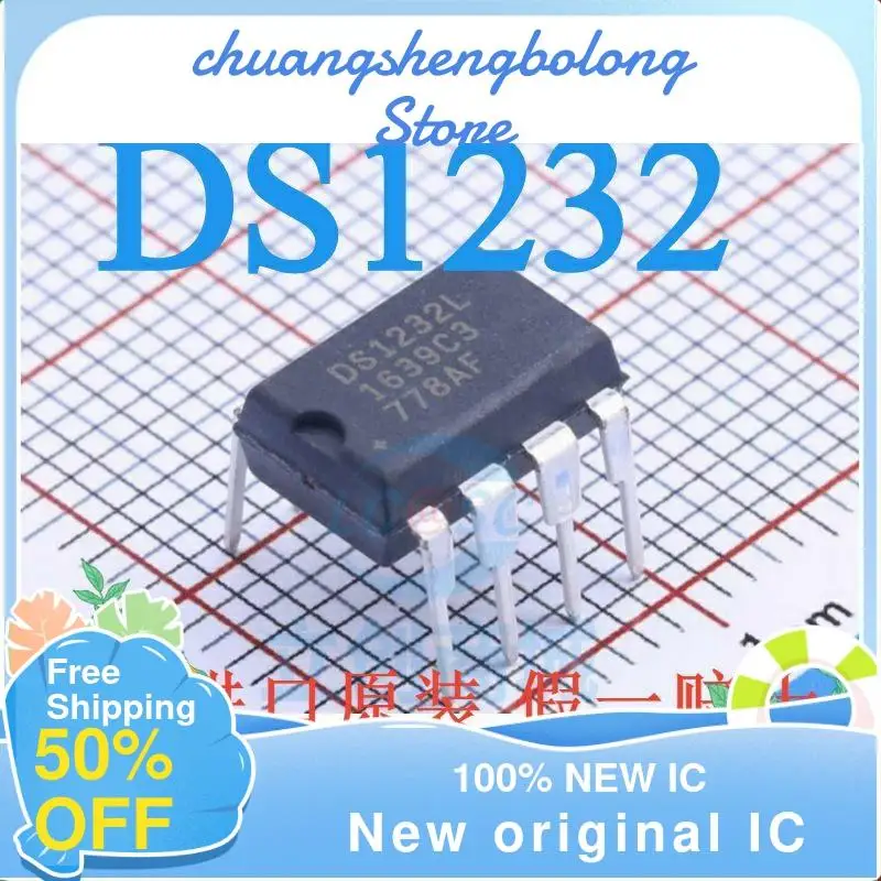 

10 шт. DS1232LP DIP-8 новый оригинальный IC