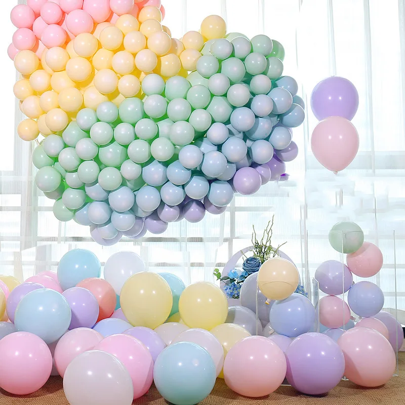 10/12inch Macaron Latex Balloons PastelCandy Balloon Birthday Party Wedding Decoration Baby Shower Decorate Air Macaron Globos