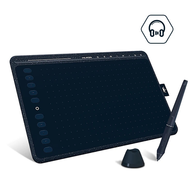 Huion-デジタル描画用のhs611グラフィックタブレット,266pps,PCおよび