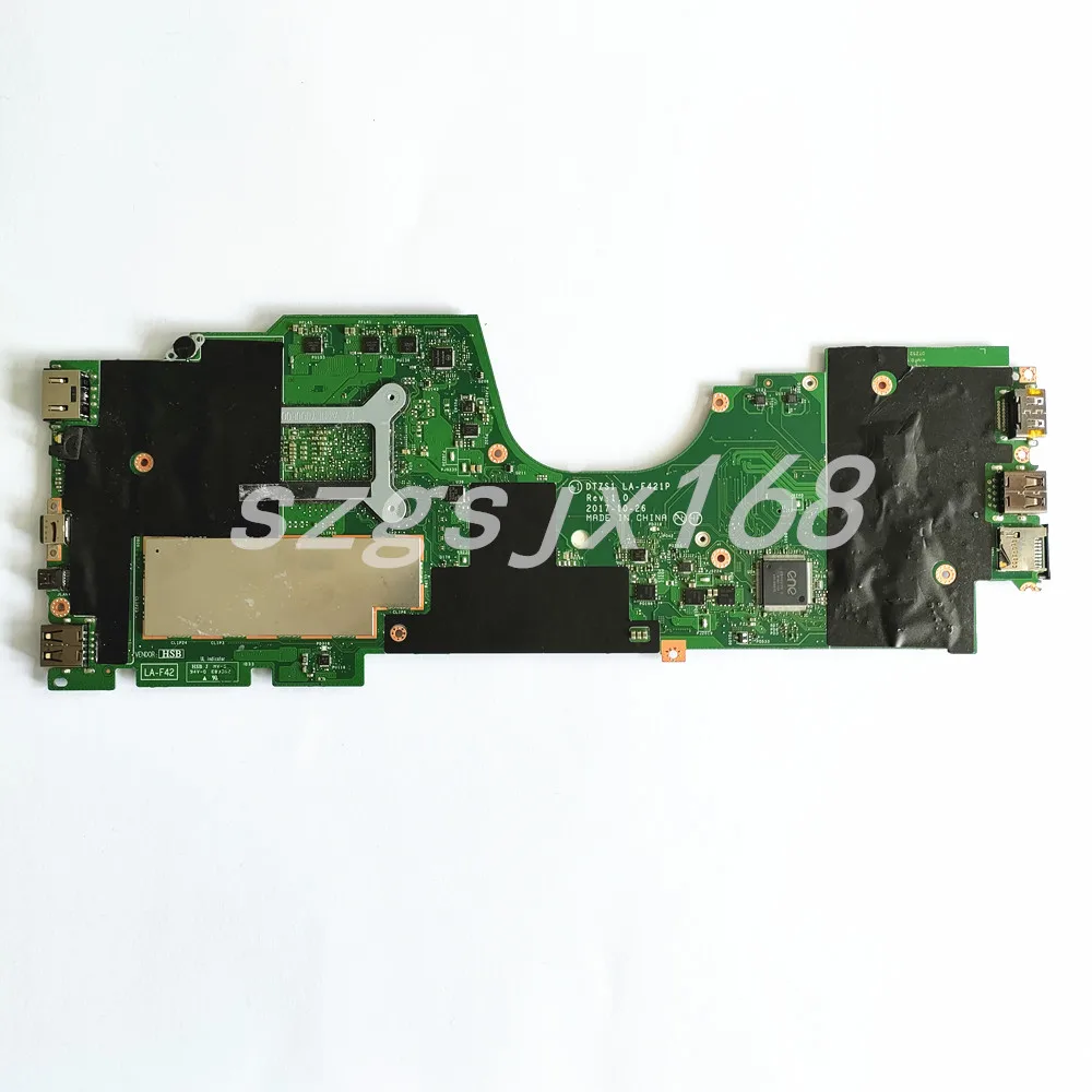 FOR Lenovo Thinkpad X380 Yoga 380  Laptop Mainboard DTZS1 LA-F421P，I5-8250U I5-8350U CPU，RAM 8G，FRU 5B20X01169，