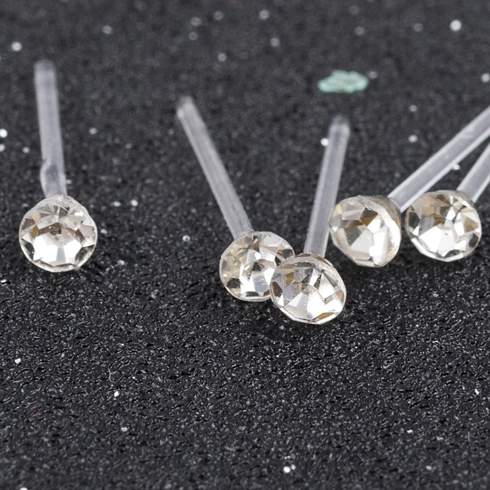 20 Pair/Set Women Girl Rhinestone Crystal Ear Stud Earrings Party Eelgant Earring Jewelry Gift 2 3 4 5mm