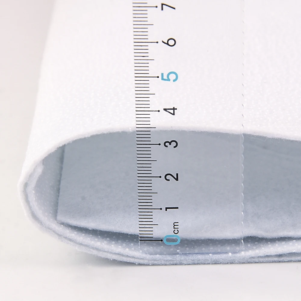Teramila Lnterfacing Stoff 180 g selbstklebender Baumwollschlag, Creme, perfekt für Geldbörsen, Bastel-DIY-Projekte, 2 Meter/Lot – Detail 2
