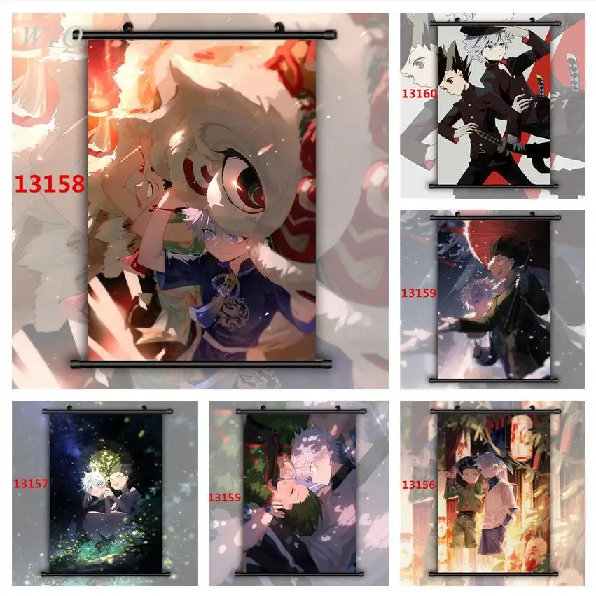 Anime Posters Hunter X Hunter Gon Freecss X Killua Zoldyck HD Wall Poster Canvas Painting Wall Decor Wall Art Picture Home Decor