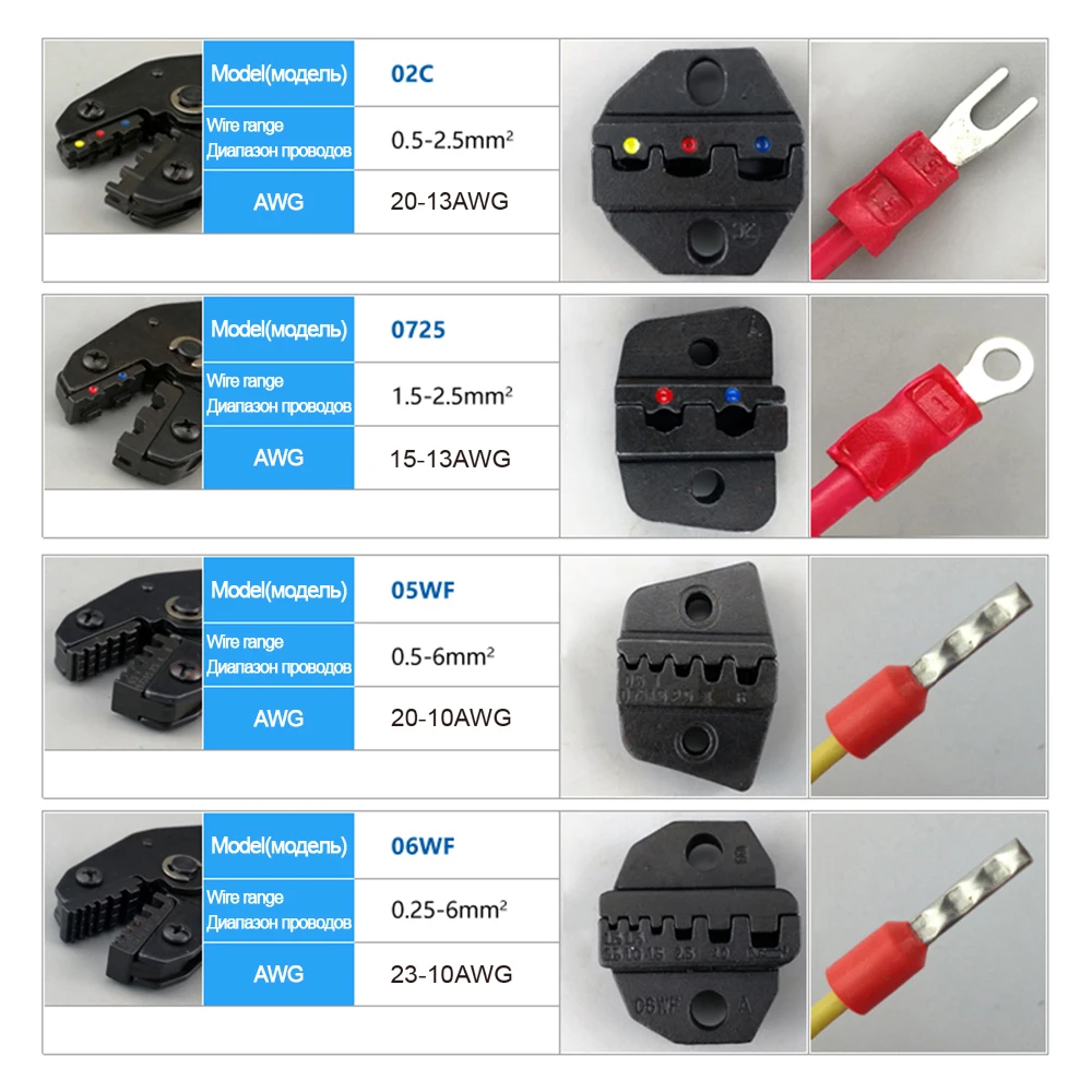 Crimping pliers SN-48B 8 jaw for DuPont 2.54 3.96 2510 pulg/tube/insulation terminals kit bag electric crimper clamp tools