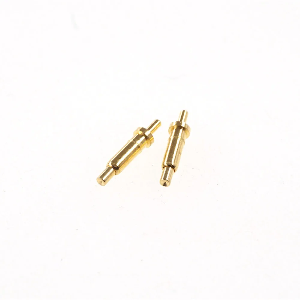 20 Pcs Plunger Concave Face Spring Loaded Pogo Pin Connector Power Charging Thimble 6.5mm Height PCB Gold Plated Conductive Path