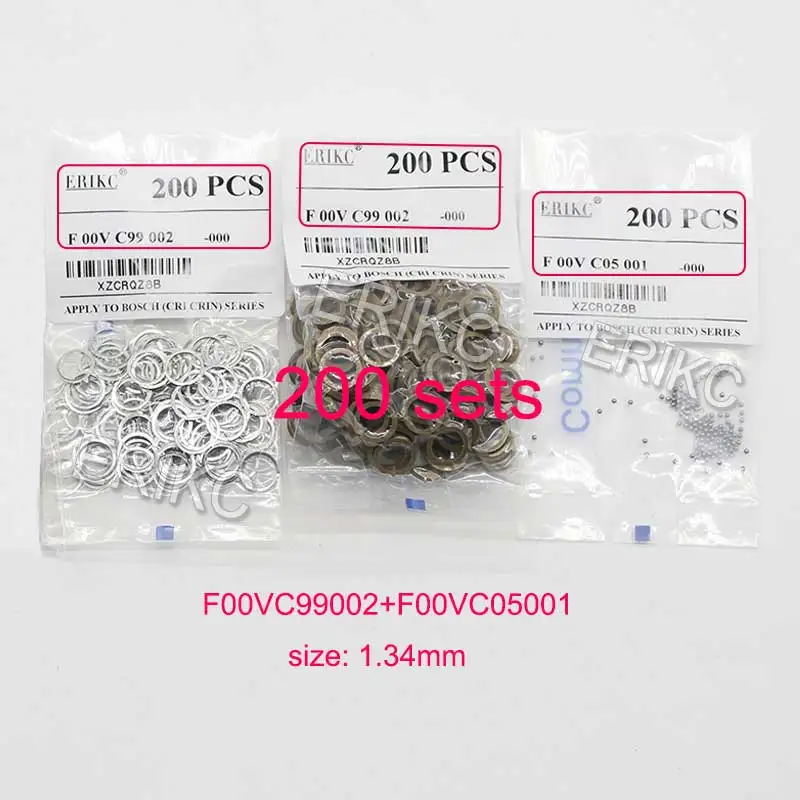 200PCS New F00VC99002 Diesel Injector Valve Repair Kits Steel Ball F00VC05001 1.34mm Fuel Injector ball kit for Bosch Wholesale