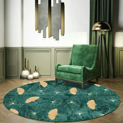 Nordic Round Carpet, Hanging Basket, Light, Luxury, Celebrity Bedroom, Floor Cushion, Computer Chair Mat