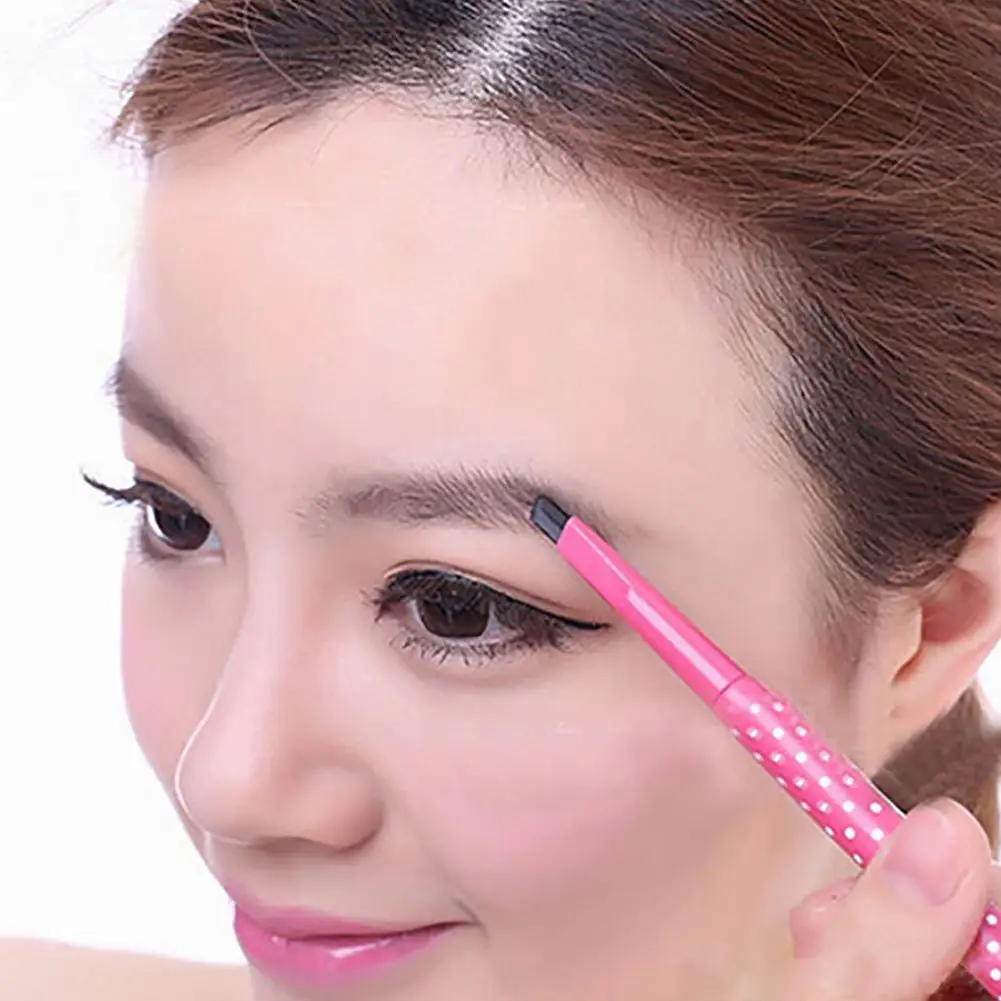 New Eyeliner Pen Waterproof All Day Wear Smooth Rotating Eyebrow Pencil Makeup Eyebrow Enhancer