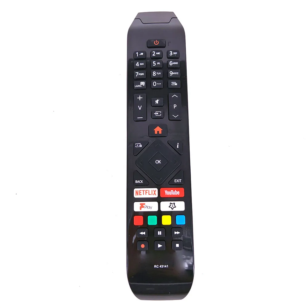 RC43141 For Hitachi TV Remote Control 24HB21T65U 32HB26T61UA 43HB26T72U 43HK25T74U with Netflix Youtube Fplay Buttons